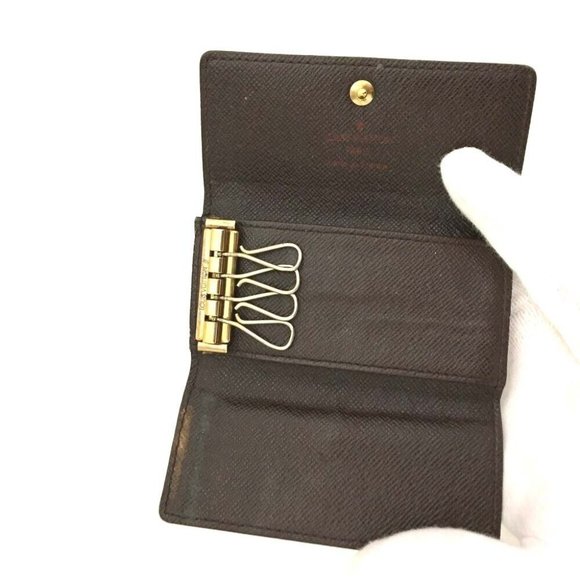 008130O Louis Vuitton Key Case Multicles 4 Ring Brown Damier - Picture 5 of 9